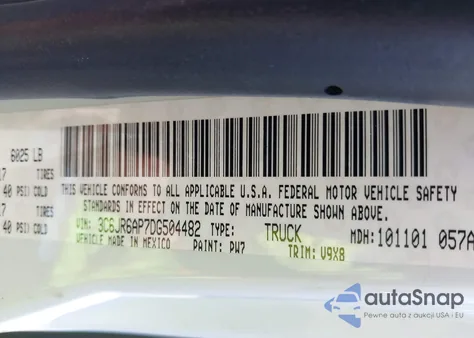 2013 Ram 1500 Tradesman из США, поврежденный, VIN 3C6JR6AP7DG504482
